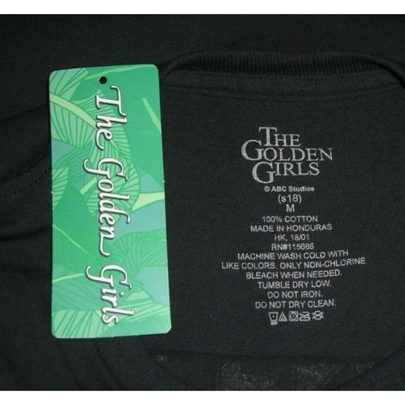 The Golden Girls Tee Shirt Black Distressed Graphic Unisex Betty White Retro 80s - Picture 5 of 6